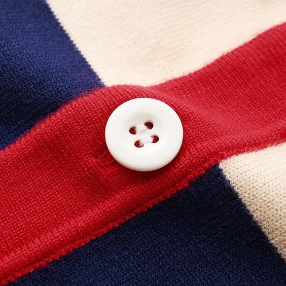 BRAND NEW Gucci Embroidered Striped Knit Cardigan Multiple Coloured - Picture 6 of 8